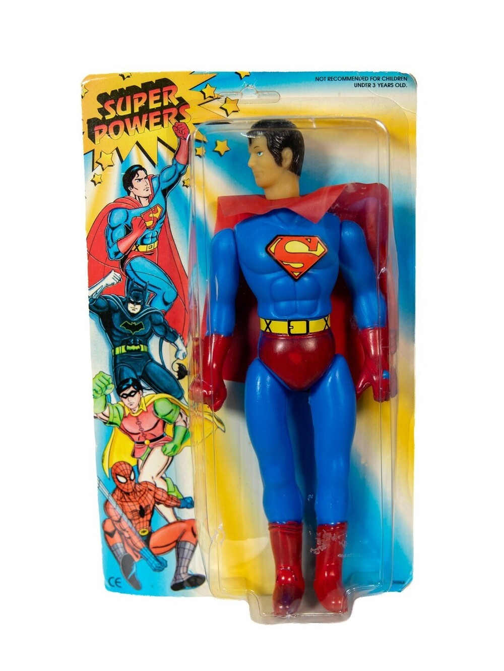 Vintage Super Powers Action Figure - Super Man - MOC - Unpunched Card
